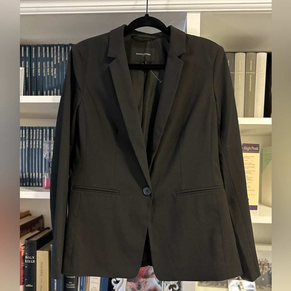 Banana Republic Black Blazer Sz 8